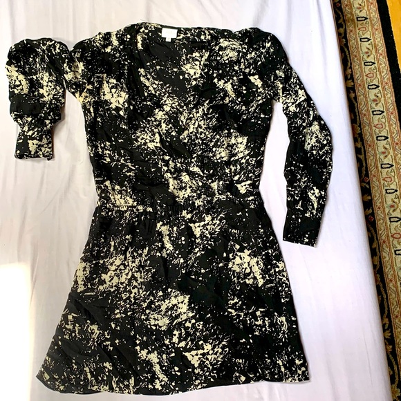 22-69 Parker Silk Faux Wrap Dress - Picture 4 of 11